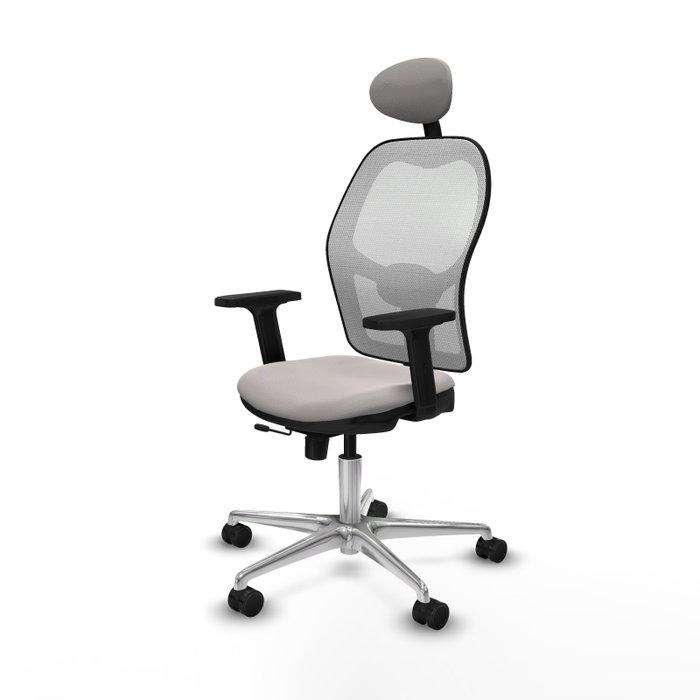 PIQUERAS Y CRESPO Silla de oficina Jorquera con mecanismo Sincro/Traslack Blanco