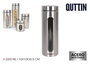 Quttin Tarro Vidrio/Acero 2200ml 10x10x30.5 cm (12 Unidades)