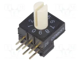 Aratas (Formerly Omron Components) Conmutador de código DEC/BCD 10 posiciones THT