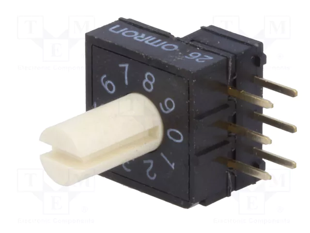 Aratas (Formerly Omron Components) Conmutador de código DEC/BCD 10 posiciones THT