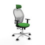 PIQUERAS Y CRESPO Silla de oficina Jorquera Verde con Mecanismo Sincro/Traslack