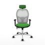 PIQUERAS Y CRESPO Silla de oficina Jorquera Verde con Mecanismo Sincro/Traslack