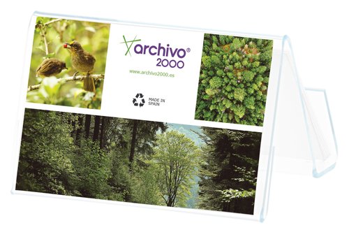 Archivo 2000 Portatarjetas de Sobremesa Premium Horizontal Transparente Archivo 2000 Portatarjetas de Sobremesa Premium Horizontal Transparente