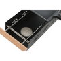 DKD Home Decor Raclette Negro Metal y Rubberwood 10 x 6 x 25 cm