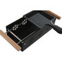 DKD Home Decor Raclette Negro Metal y Rubberwood 10 x 6 x 25 cm