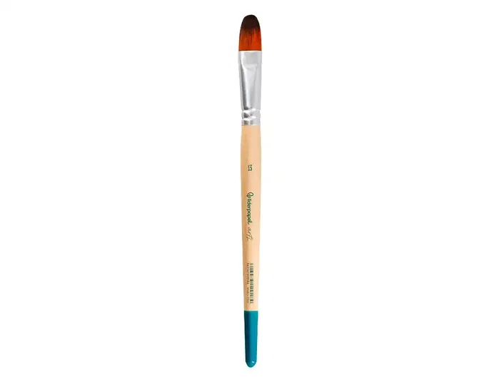 Liderpapel Pincel nº 13 Punta Filbert / Lengua de Gato de Pelo Sintético
