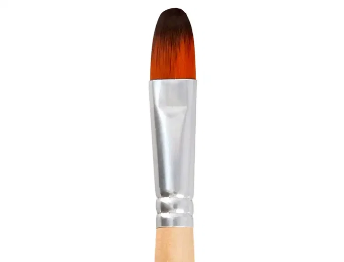 Liderpapel Pincel nº 13 Punta Filbert / Lengua de Gato de Pelo Sintético
