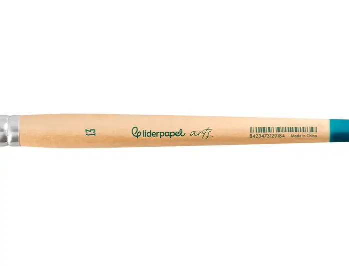 Liderpapel Pincel nº 13 Punta Filbert / Lengua de Gato de Pelo Sintético