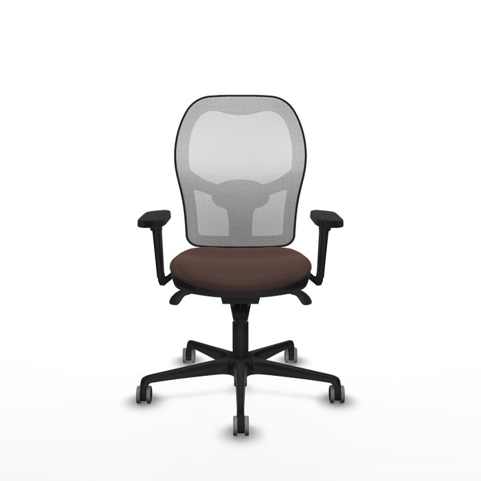 PIQUERAS Y CRESPO Silla de oficina Jorquera Marrón oscuro y Blanco PIQUERAS Y CRESPO Silla de oficina Jorquera Marrón oscuro y Blanco