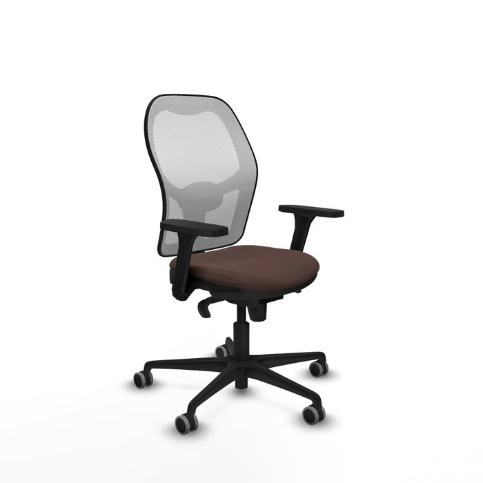 PIQUERAS Y CRESPO Silla de oficina Jorquera Marrón oscuro y Blanco PIQUERAS Y CRESPO Silla de oficina Jorquera Marrón oscuro y Blanco