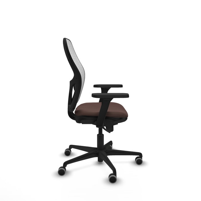 PIQUERAS Y CRESPO Silla de oficina Jorquera Marrón oscuro y Blanco PIQUERAS Y CRESPO Silla de oficina Jorquera Marrón oscuro y Blanco