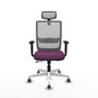 PIQUERAS Y CRESPO Silla de oficina Haches Morada y Gris