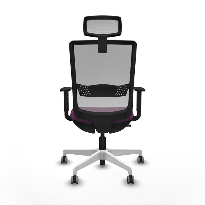 PIQUERAS Y CRESPO Silla de oficina Haches Morada y Gris PIQUERAS Y CRESPO Silla de oficina Haches Morada y Gris
