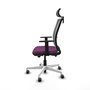 PIQUERAS Y CRESPO Silla de oficina Haches Morada y Gris