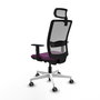 PIQUERAS Y CRESPO Silla de oficina Haches Morada y Gris