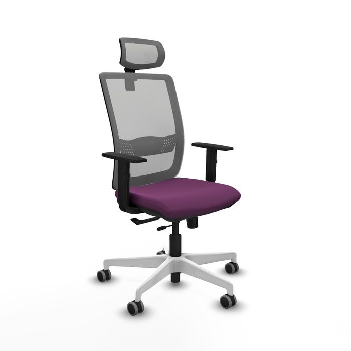 PIQUERAS Y CRESPO Silla de oficina Haches Morada y Gris PIQUERAS Y CRESPO Silla de oficina Haches Morada y Gris
