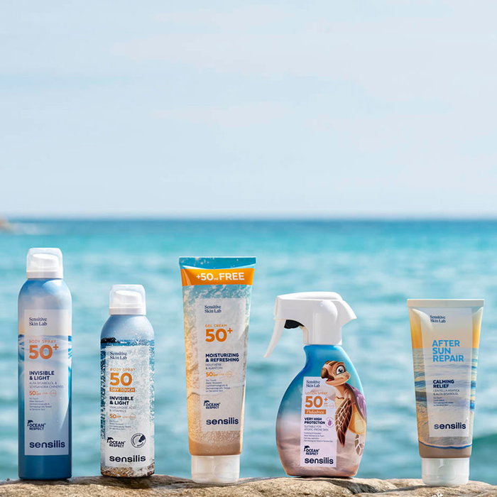 Sensilis INVISIBLE & LIGHT Spray Corporal SPF50+ 200 ml, Protector Solar UVB UVA, Hidratante, Antioxidante, Waterproof, Vegano, Hipoalergénico