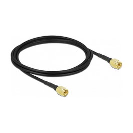 DeLOCK Cable de antena coaxial SMA macho a SMA macho LMR/CFD100 2 m
