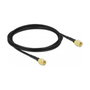 DeLOCK Cable de antena SMA macho a SMA macho LMR100 2 m