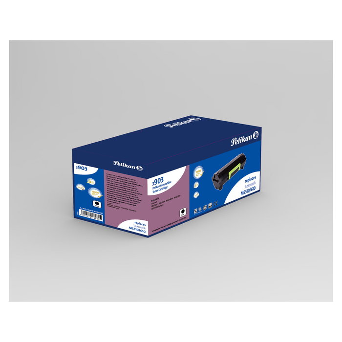 Pelikan 1031430096 Cartucho de Tóner Negro para Lexmark 50F2U00