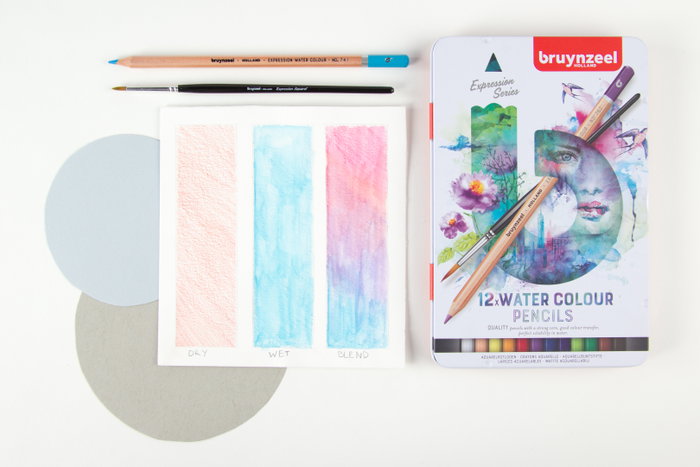 Bruynzeel Estuche de 12 lápices de acuarela Expression Bruynzeel Estuche de 12 lápices de acuarela Expression