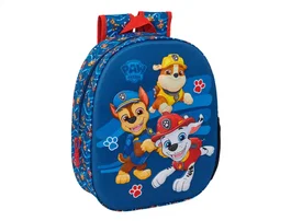 Safta Mochila Colección Paw Patrol 3D para niños, Dimensiones 330x270x100 mm