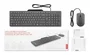 Lenovo GX31R09794 Combo Teclado y Ratón USB Español Gris