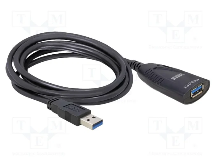 DeLOCK Cable de extensión USB 3.2 Gen 1 de 5 m, 5 Gbps