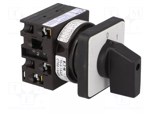 EATON ELECTRIC Interruptor de leva 20A 0-1 con 2 posiciones estables