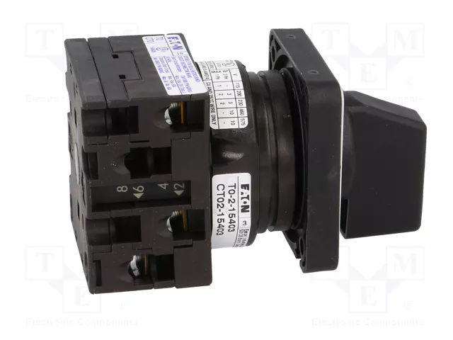 EATON ELECTRIC Interruptor de leva 20A 0-1 con 2 posiciones estables