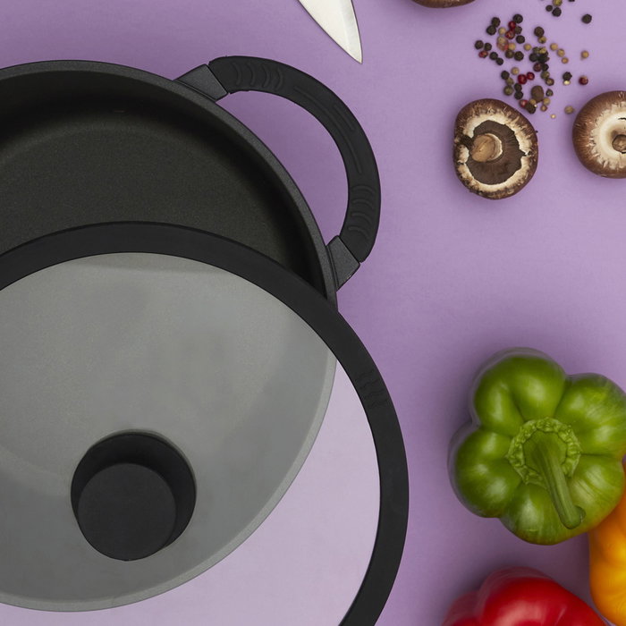 Cook Concept Cacerola Aluminio Diámetro 28 cm Apta Inducción Vitrocerámica Eléctrica Gas Cook Concept Cacerola Aluminio Diámetro 28 cm Apta Inducción Vitrocerámica Eléctrica Gas