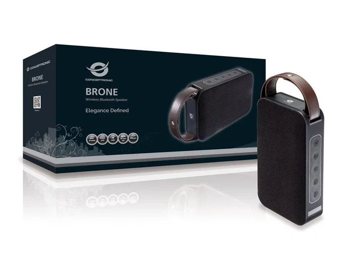 Conceptronic BRONE01B Altavoz Portátil Estéreo 10 W Negro, Bronce Conceptronic BRONE01B Altavoz Portátil Estéreo 10 W Negro, Bronce