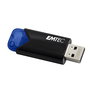 Emtec B110 Pendrive USB 3.2 Click Easy, 32 GB, Negro/Azul, con interfaz USB tipo A, velocidad de lectura de 20 MB/s