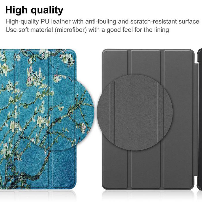 CoreParts Funda Tríptica de Carcasa Rígida para Xiaomi Redmi Pad 10.61 2022 con Estilo Flores