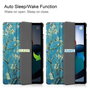 CoreParts Funda Tríptica Carcasa Rígida para Xiaomi Redmi Pad 10.61 2022 con Función Auto Encendido/Apagado Estilo Flores