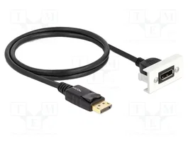 DeLOCK Easy 45 Módulo DisplayPort 8K 30 Hz con cable de 1 m