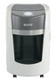 LEITZ IQ OptiMax Small Office 350 Destructora de papel Microcorte P-5, Blanco
