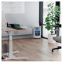 LEITZ IQ OptiMax Small Office 350 Destructora de papel Microcorte P-5, Blanco