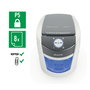 LEITZ IQ OptiMax Small Office 350 Destructora de papel Microcorte P-5, Blanco