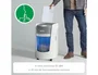 LEITZ IQ OptiMax Small Office 350 Destructora de papel Microcorte P-5, Blanco