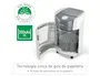 LEITZ IQ OptiMax Small Office 350 Destructora de papel Microcorte P-5, Blanco