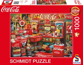 Schmidt Spiele SCH4001504599157 Puzzle 1000 Piezas Coca Cola Nostalgia, para A Partir de 14 Años