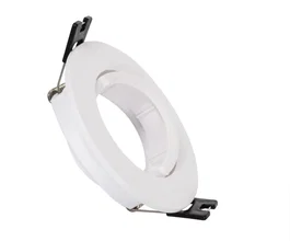Downlight Aro Empotrable 1xGU10 Policarbonato Blanco Circular