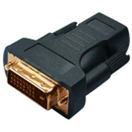 S-Impuls Adaptador DVI-D 24+1 a HDMI Negro Chapado en Oro