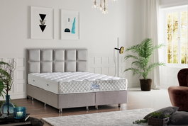 Hanah Home Colchón Enrollable Blue Pocket RollPack 80x180 Individual Color Blanco Confort Ortopédico Doble Cara Todo Estación