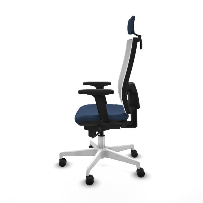 PIQUERAS Y CRESPO Silla de oficina Horna Azul marino y Blanco