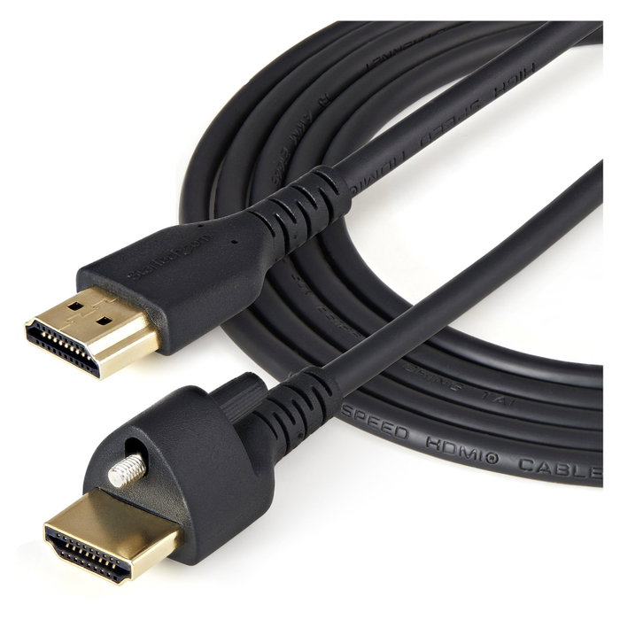 StarTech Cable HDMI 2.0 de 1m con Tornillo de Fijación 4K 60Hz HDR, Negro StarTech Cable HDMI 2.0 de 1m con Tornillo de Fijación 4K 60Hz HDR, Negro
