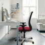 PIQUERAS Y CRESPO Silla de oficina Zulema con mecanismo Sincro/Traslack, Tela Pistacho y Malla Gris