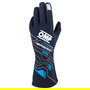 Omp IB0-0777-B01-244-S Guantes Deportivos Omp Sport Fia 8856-2018 My2025 Navy Azul - Cyan Talla S