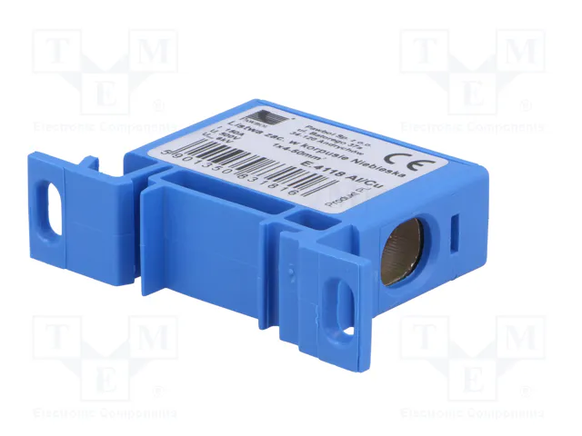 PAWBOL Conector de Carril 125A 600V Azul 50mm2